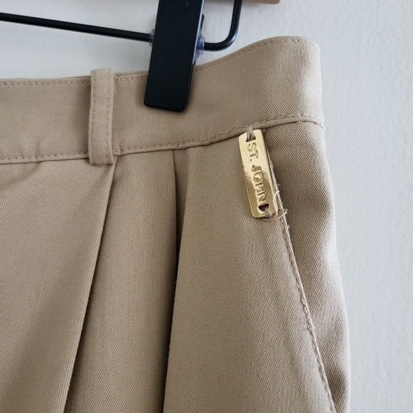 Tan Dress Pants with Elegant Design - Picture 2 of 11